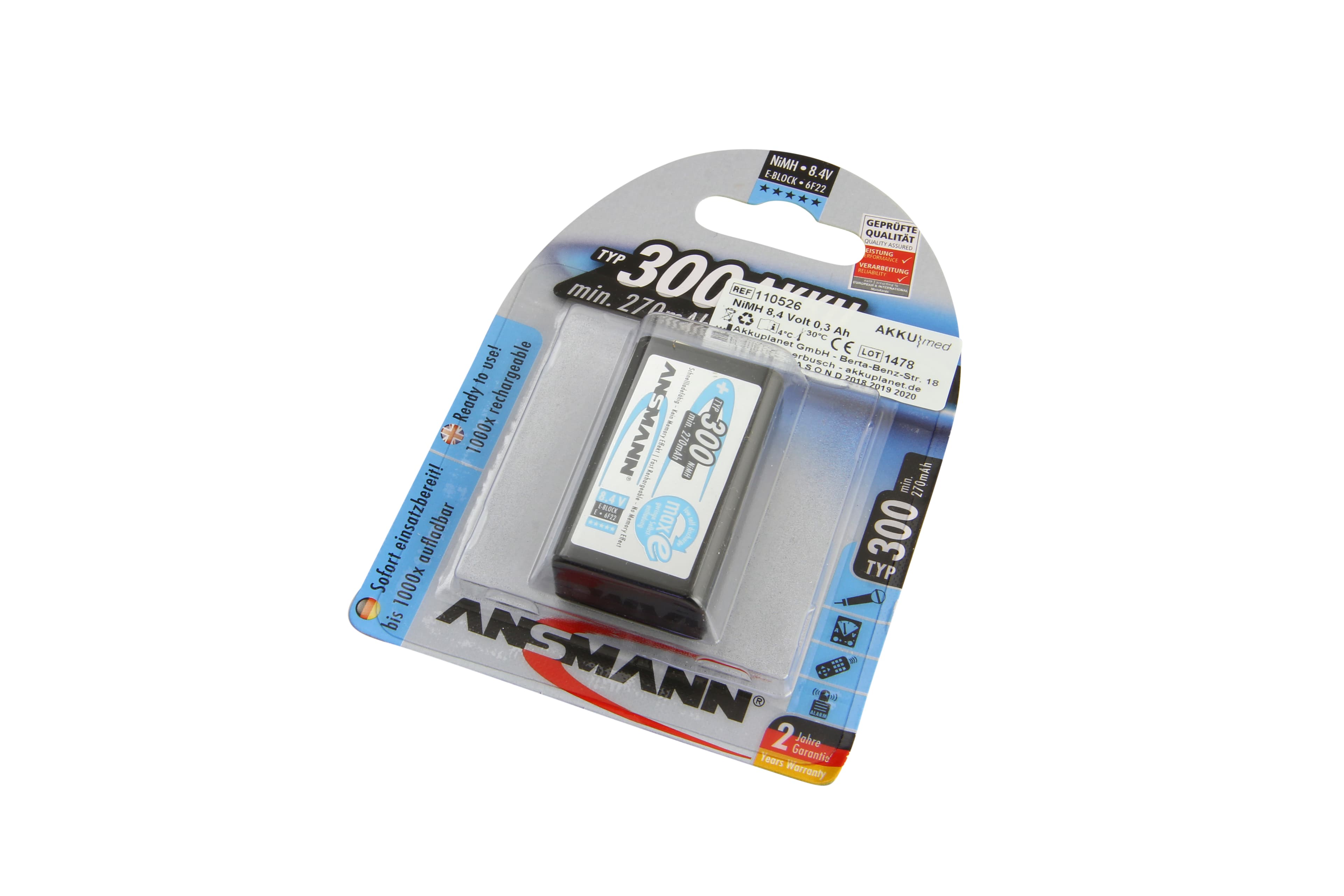 Batterie NiMH pour doppler de poche Sonotechnik