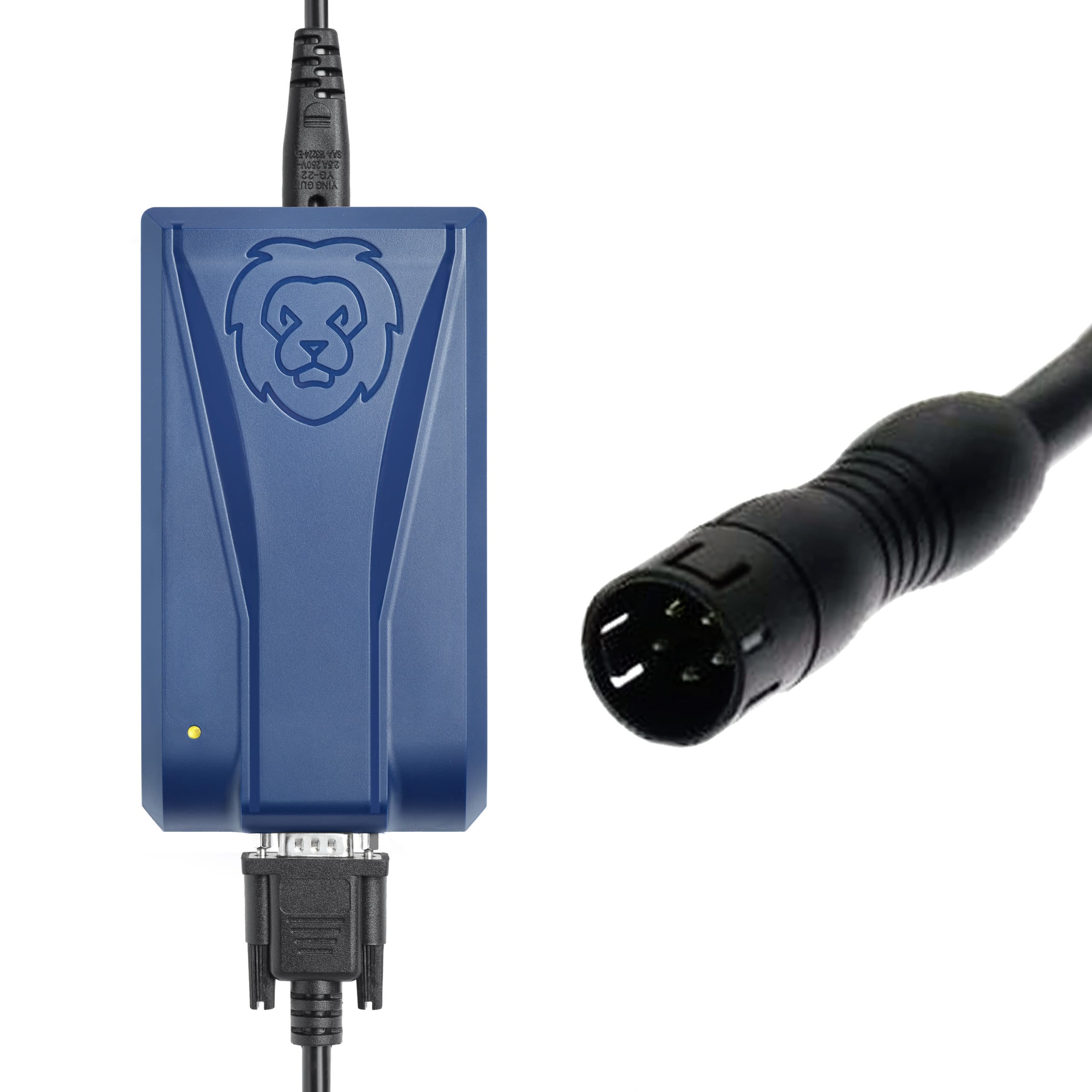 Chargeur de voyage ONgineer LiON one4all pour vélos électriques et scooters électriques 36 V avec prise Binder 5 broches et sac de transport, version